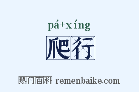 爬行是什么意思的图片